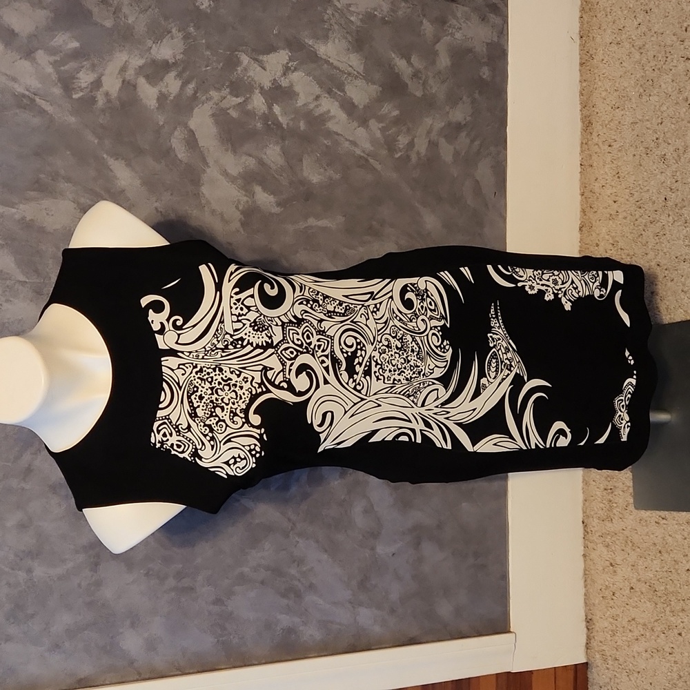 Firenze San Francisco Black & White Dress Size MD